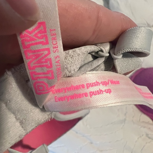 Victoria’s Secret Pink gray tshirt push up bra 32 DD - Picture 4 of 4